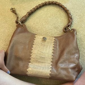 Metallic bronze Brighton handbag
